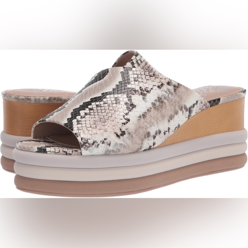 Vince Camuto Pendrea Platform Slide Wedge Sandal - Picture 2 of 10